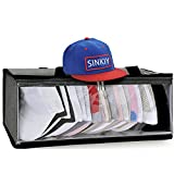 Hat Storage for Baseball Caps - Hat Organizer with A Bottom Liner and Dust Proof Design, Storage Organizer Holds up to 25 Hats for Women and Men (Gray)