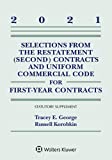 Selections from the Restatement (Second) Contracts and Uniform Commercial Code for First-Year Contracts: 2021 Statutory Supplement (Supplements)