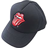 Rolling Stones Men's Classic Tongue (Mesh Back) Trucker Cap Adjustable Black