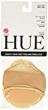 HUE Womens Sheer Toe Cover Liner, 3 Pair Pack, Pale Beige, One Size