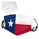 Texas State Flags Washable Mouth Filter Texas TX State Flag Reusable Cotton Face for Adults Women Men Protect