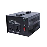 ZGROCK 1500W Voltage Converter Transformer Heavy Duty Step Up/Down- 110 / 220V- Circuit Breaker Protection