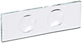 United Scientific CSTK02 Concavity Glass Slide, 3mm Thick, 2 Concavities, 75mm Length, 25mm Width, Pack of 12
