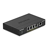 NETGEAR 5-Port Gigabit Ethernet Unmanaged PoE Switch (GS305PP) - with 4 x PoE+ @ 83W, Desktop or Wall Mount