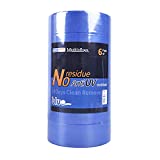 ADHES Blue Painters Tape Blue Tape Painting Tape for Walls,UV Anti,14 Days Clean Remove,1.5inch x 60yard,6Rolls
