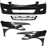 Garage-Pro Auto Body Repair Compatible with 2006-2007 Honda Accord Front, with Bumper Cover, Fender and Grille Assembly, Sedan Set of 4