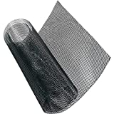 Modengzhe 40 x 13 inch Car Grill Mesh Sheet, Black Painted Aluminum Alloy Multifunctional Grille Mesh Roll, 3 x 6 mm Rhombic-Shape Grids