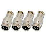 4pcs 8 Pin Male Microphone Connector for Ham Radio