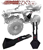 MUD RAGE 2pc ATV Rear Passenger Foot Pegs Universal Adjustable Foldable Made with Kevlar ATV Foot Rests Heavy Duty