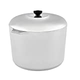 IMUSA USA Heavy Duty Cajun Aluminum Stock Pot 14 Quart, Silver