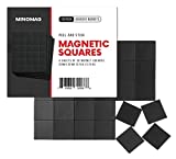 Minomag Peel and Stick Adhesive Magnetic Squares (120 Pack) | 0.79 inch / 20mm Wide Small Square Multi-Use Magnet