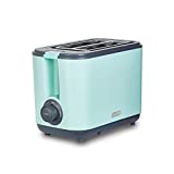 Dash 2 Slice, Extra Wide Slot Easy Toaster with Cool Touch + Defrost Feature, for Bagels, Specialty Breads & other Baked Goods - Aqua