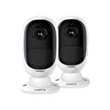 REOLINK Battery Powered Security Camera Wireless Outdoor – 1080p HD Starlight Night Vision, 2.4GHz WiFi, 2-Way Talk, Local Storage, Cloud Service – Argus 2 (2 Pack)