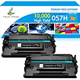 TRUE IMAGE Compatible Toner Cartridge Replacement for Canon 057H 057 CRG-057H Work with ImageCLASS MF445dw LBP226dw MF448dw LBP227dw LBP228dw MF449dw MF445 Laser Printer Ink (Black, 2-Pack)