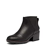 SOREL Women's Cate Chelsea Bootie — Black — Waterproof Leather Rain Boot — Size 8