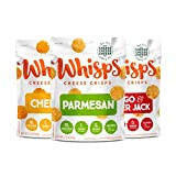 Whisps Cheese Crisps Parmesan, Asiago, Cheddar Cheese Variety Pack | Healthy Snacks | Keto Snack, Gluten Free, High Protein, Low Carb (2.12 Oz, 3 Packs)