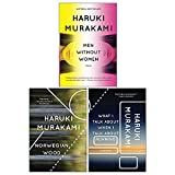 Haruki Murakami Collection 3 Books Set (Men Without Women, What I Talk About When I Talk About Running, Norwegian Wood)