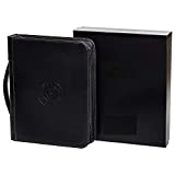 Professional Leather Binder Portfolio | Zippered Folio for Business Interview - 3 Ring Padfolio Organizer Holds Tablets Up to 13", Folders, Planner, Resume, for Men & Women [Gift Box & Luxury Pen]