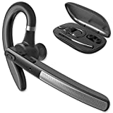 Bluetooth Headset Bluetooth Earpiece for Cellphones - BlueFit Wireless Blue Tooth 5.0 Head Set in-Ear Piece w/Mic Microphone for Cell Phone Hands-Free Noise Canceling for Car