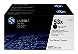 HP 53X (Q7553XD) Black High Yield Original LaserJet Toner Cartridges, 2 pack