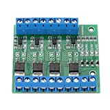 Hilitand MOS FET PWM 3-20V to 3.7-27VDC 10A 4-Channel Driver Module PLC Amplifier Circuit Board