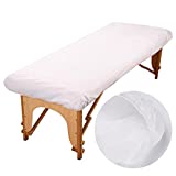 20 PCS Disposable Thick Massage Table Sheets Bed Covers 85 x 35 inches Soft Breathable（White）