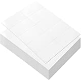 Index Note Cards for Studying, Blank Flashcard Sheets (100 Perforated Paper Sheets, 1000 Printable Business Cards)