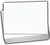 Hamilco White Cardstock Thick Paper - Blank Index Flash Note & Post Cards - Greeting Invitations Stationary 4 X 6" Heavy Weight 80 lb Card Stock for Printer - 100 Pack