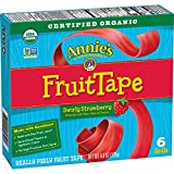 Annie's Fruit Tape, Strawberry 4.5 Oz, 6 Ct