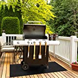 Grill Mat for Deck | Under The Grill Mat by New Pig | Made in USA | New and Improved, Thicker and More Absorbent | Outdoor Grill Pads for Deck | Protect Deck and Patio | 3' x 5' Feet