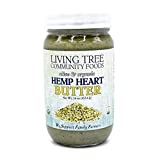 Living Tree Organic Raw Hemp Heart Butter | Gluten-Free, Seed Butter - 16 Ounce Jar