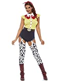 Leg Avenue 3 Piece Giddy Up Cowgirl Set-Cute Western Halloween Costume for Women, Multi, X-Large