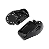 XMT-MOTO Gloss Black Lower Vented Leg Fairing w/6.5'' Speaker pod box fits for 2014-2023 Harley Davidson Touring Road King FLHR Road Glide FLTRX Street Glide FLHX Electra Glide FLHT Models