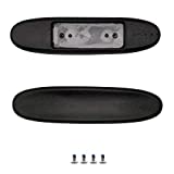 Gaming Chair Replacement Armrest Arm Pads Universal Soft PU Leather Office Chair Parts(1 Pair) Black