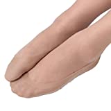 Sue&Joe Women's Loafer Liner Socks Casual Anti Odor No Show None Slip Hidden Sock, Coffee, One Size(4.5-8)