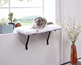 sweetgo Cat Window Perch-Mounted Shelf Bed for cat-Funny Sleep DIY Kitty Sill Window Perch- Washable Foam Cat Seat