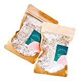 Ritual Bath Soak,Himalayan Pink Salt, Epsom and Dead Sea Salt Infused with Rose, Bergamot Essential Oil - For Stress Relief,Skin Soothing, Heart Chakra, Best Gift,