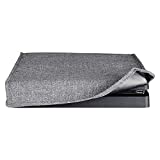 eXtremeRate Gray Horizontal Dust Cover for PS4 Slim Console, Soft Neat Lining Dust Guard for PS4 Slim Console, Anti Scratch Waterproof Cover Protector Sleeve for Playstation 4 Slim Console