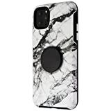 OtterBox + Pop Symmetry Series Case for Apple iPhone 11 Pro Max - White Marble, Black, 77-63776