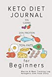 Keto Diet Journal for Beginners: Macros & Meal Tracking Log Ketogenic Diet Food Diary (Weight Loss & Fitness Planners)