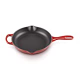 Le Creuset Enameled Cast Iron Signature Iron Handle Skillet, 9" (1-3/8 qt.), Cerise