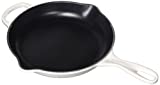 Le Creuset Enameled Cast Iron Signature Iron Handle Skillet, 9" (1-3/8 qt.), White