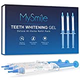 MySmile Teeth Whitening Gel Pen Refill Pack, 3 Non-Sensitive Teeth Whitening Pen, Deluxe Teeth Whitener Dental Grade Tooth Whitening Gel with Carbamide Peroxide for Home, Travel, 10 min Fast Result