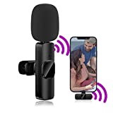 ENGERWALL Wireless Lavalier Microphone for iPhone iPad, Plug & Play Portable Mini lapel Microphone & systems, Perfect for YouTube Live Stream TikTok Vlog Video Recording, Noise Reduction/No APP Needed