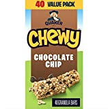 QUAKER CHEWY Chocolate Chip Granola Bars, 960g/33.9 oz., (40 Count) {Imported from Canada}