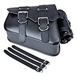 Motorcycle Solo Saddle Bag + Pannier Storage Compatible with Harley Sportster XL883 XL1200 (Left Side)