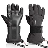 Ski Gloves Men&Women,devembr Snowboard Gloves 3M Thinsulate Insulation(Black,S)