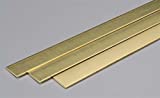 K&S Precision Metals 9742 Brass Strip, 0.090" Thickness x 1" Width x 36" Length, 3 pc, Made in USA