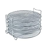 Dehydrator Rack For Ninja Foodi Accesories, Pressure Cooker and Air Fryer 6.5 Quart & 8 Quart - Stainless Steel Cooker Rack With Five Stackable Layers