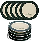 5 Dehydrating Sheets Compatible With Ninja Foodi Dehydrator - 8" Circle Non Stick Drying Herbs Chips Fruit Leather Jerky Food Liner Mats Pressure Cooker